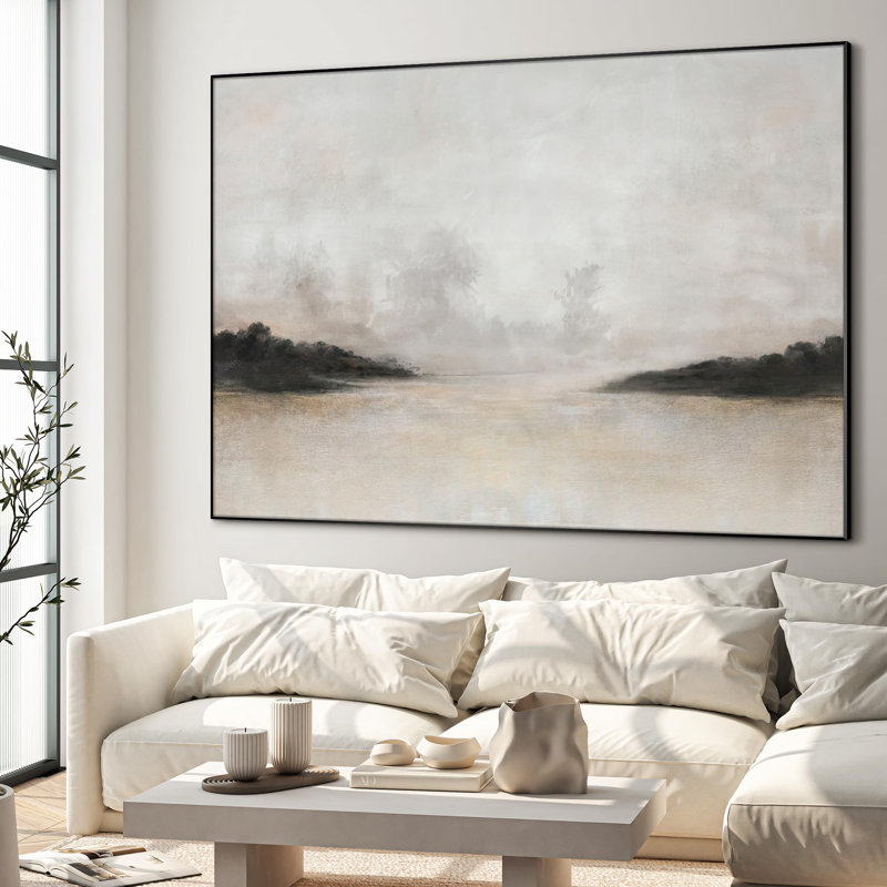 SIGNLEADER Misty Minimalist Nature Landscape Illustrations Extra Large ...